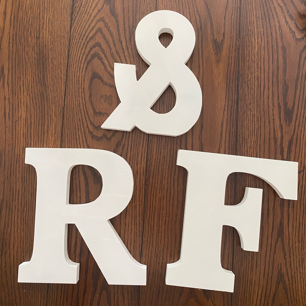 Wood letters. Perfect for Rodan + Fields parties.